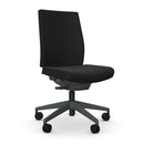 Senator Freeflex ergonomic office chair in black with polished aluminum base and adjustable armrests 4