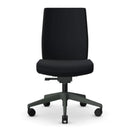 Senator Freeflex ergonomic office chair in black with polished aluminum base and adjustable armrests 6
