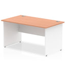 1400mm beech straight desk with end leg design by Dynamic Office Solutions, featuring an ergonomic work surface.
