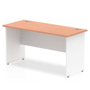 1400mm slimline desk panel end leg in beech finish by Dynamic Office Solutions