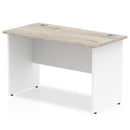 Beech height-adjustable desk panel end leg from Dynamic Office Solutions, featuring a slimline design.