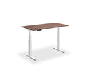 Black textured top height adjustable desk by Lavoro with dual motors and compact design