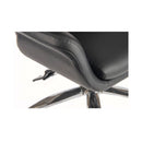 Lockwoodhume Heavyweight leather executive office chair, black, supports up to 150kg, designed for heavy-duty use.