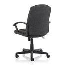 Bella High Back Fabric Office Chair - Black Executive Desk Chair