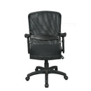 Black high back mesh office chair with adjustable lumbar support by Lockwoodhume, suitable for heavyweight users.