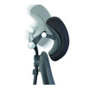 Black ergonomic mesh office chair by Lockwoodhume with 150kg capacity and 53cm seat width