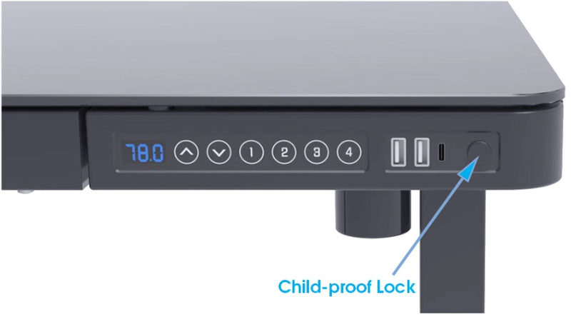 Emantis Luna Height Adjustable Smart Desk