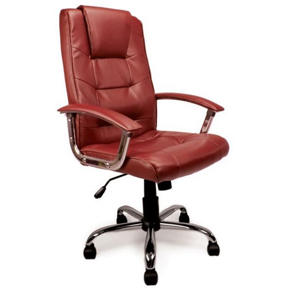 Elvedon Leather Heavy Duty Office Chair 23.5 Stone