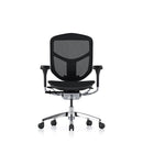Black ergonomic mesh office chair with adjustable armrests and lumbar support by Ergohuman 6