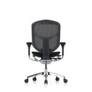 Ergohuman Enjoy Elite Mesh Office Chair in black, featuring adjustable headrest and lumbar support for ergonomic comfort.
