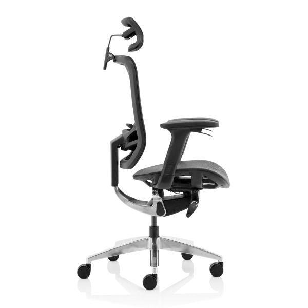 Ergo Click Black Mesh Office Chair With Headrest