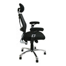 Heavy duty mesh office chair in black with ergonomic high back, 540mm wide seat, supports up to 150kg, Lockwoodhume