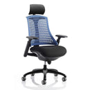 Flex Task Operator Chair - Synchro Tilt Mesh Back - Black Frame