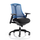 Dynamic Office Solutions black task operator chair with a sturdy black frame and optional headrest