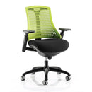 Black mesh back task chair with synchro tilt and black frame by Dynamic Office Solutions