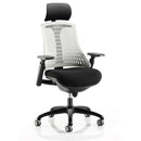 Flex Task Operator Chair - Synchro Tilt Mesh Back - Black Frame