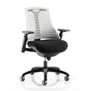 Dynamic Office Solutions black Flex Task Operator Chair with adjustable seat and ergonomic design