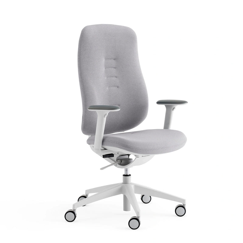 Senator Freeflow Task Chair with White Frame