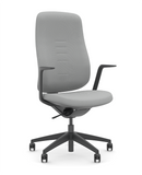 Black Senator Freeflow ergonomic task chair with standard castors and no armrests
