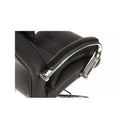 Black bonded leather Goliath Executive Office Chair with adjustable height and 25 stone weight capacity by Lockwoodhume