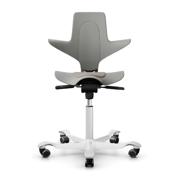 HAG Capisco Puls 8010 Clay Saddle Chair - White Base