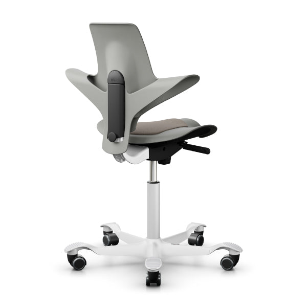 HAG Capisco Puls 8010 Clay Saddle Chair - White Base