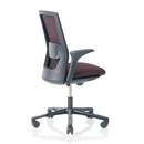hag futu mesh office chair aubergine3