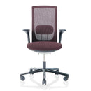 hag futu mesh office chair aubergine1