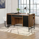 Modern Teknik Hampstead Park desk in oak finish with spacious surface for home office use