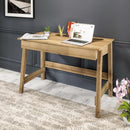 Compact Teknik Ithaca Desk in light wood finish with sleek design for home office use