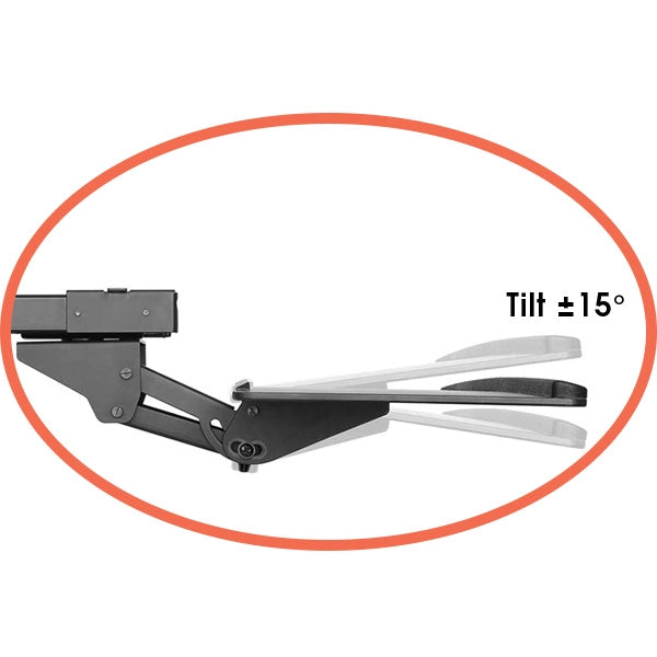 Emantis Glider Ergonomic Keyboard Tray Tilt, Swivel, Slide