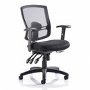 Keswick 3 mesh heavy duty office chair in black, designed for 20-25 stone users, by Lockwoodhume.