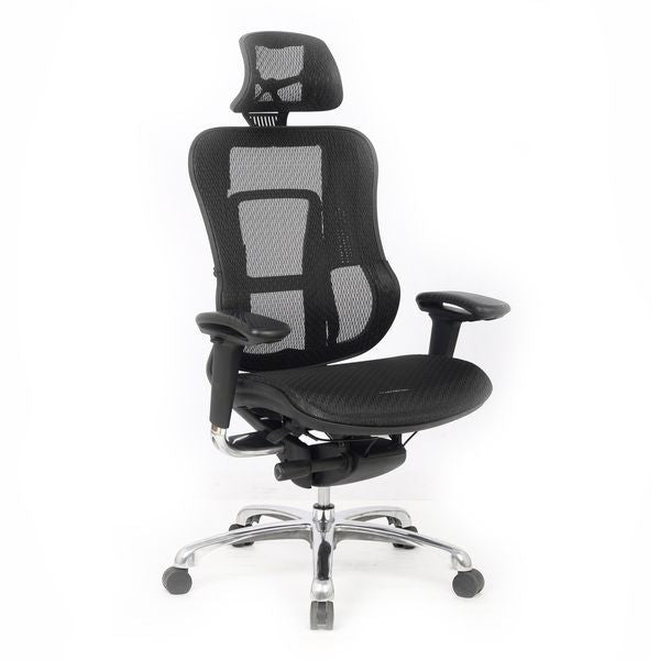 Myan Mesh Contoured Executive Office Chair 25 Stone