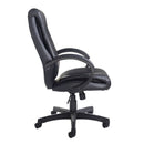 Nantes High Back Managers Chair - Black Faux Leather