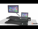 Emantis Aura Gas-spring Sit-stand Workstation