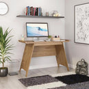 Beaufort Oak Towson Trestle Desk by Teknik with a sleek design and spacious workspace for home office use