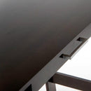 Cinnamon Cherry Trestle Desk by Teknik with a modern design, perfect for compact home office use