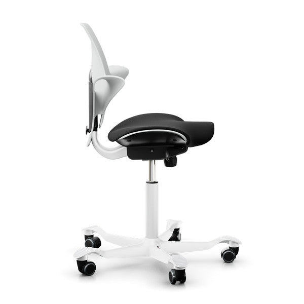 HAG Capisco Puls 8020 White Saddle Chair - In Stock