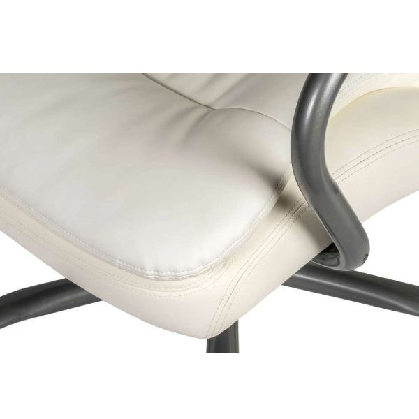 Goliath White Leather Heavy Duty Office Chair 27 Stone