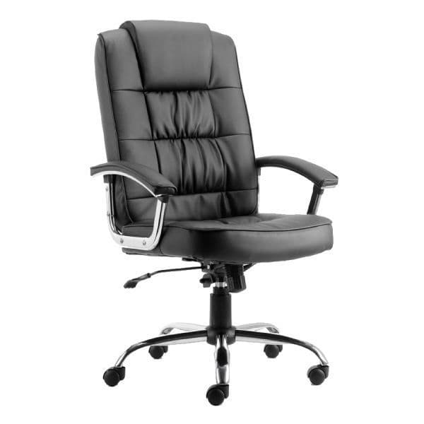 Moore Deluxe Leather Office Chair With Arms